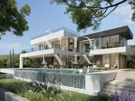 Villa con vistas al mar en construcción en Artola Alta en venta