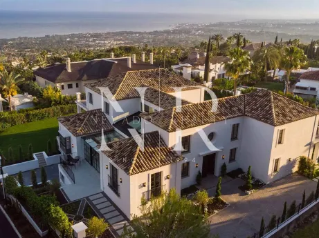 Villa in Sierra Blanca featuring Andalusian architecture and Nordic design for sale