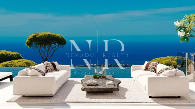 Villas under construction in El Real de la Quinta with panoramic sea views for sale