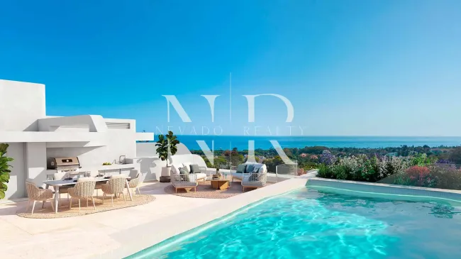 Golden Eight – Maisons mitoyennes avec vue mer à Artola Alta, Marbella à vendre